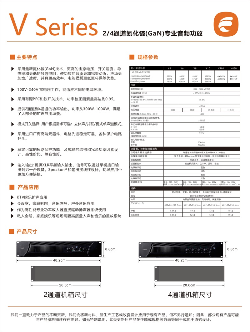 V系列氮化镓数字娱乐专业功放产品单页2_副本